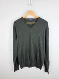Burberry London Merino Wool V-Neck Jumper – Size 8 Large