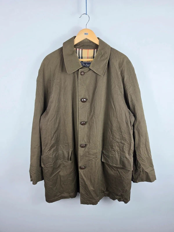 Burberrys Olive Quilted Lined Field Jacket – Size XL
