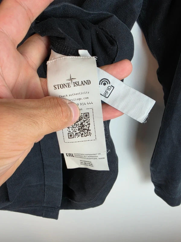 Stone Island Badge Crewneck Long Sleeve Black S Art 751564450