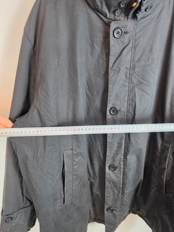 Vintage Burberry Nova Check Lined Field Jacket Coat Dark Grey / Black - Size 5 (XL)