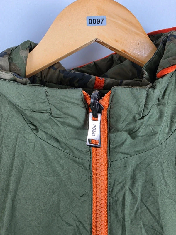 Polo Ralph Lauren Reversible Puffer Jacket – Camo / Olive – Size S