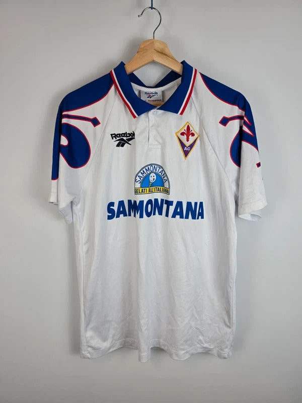 Vintage Fiorentina 1995/97 Away Football Shirt - Size M, Reebok Sammontana