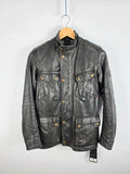 Belstaff Panther 1966 Black Leather Field Jacket – IT 42 / UK 10, Gold Label