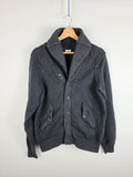 C.P. Company AW12 Heavy Knit Cardigan Shawl Collar Charcoal Gray Size 50 M