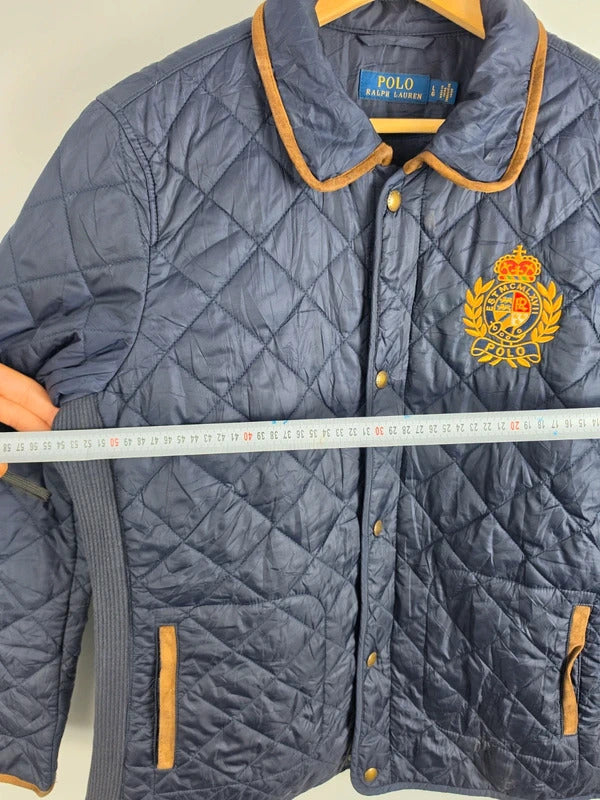 Polo Ralph Lauren Crest Quilted Jacket, Navy – Size L
