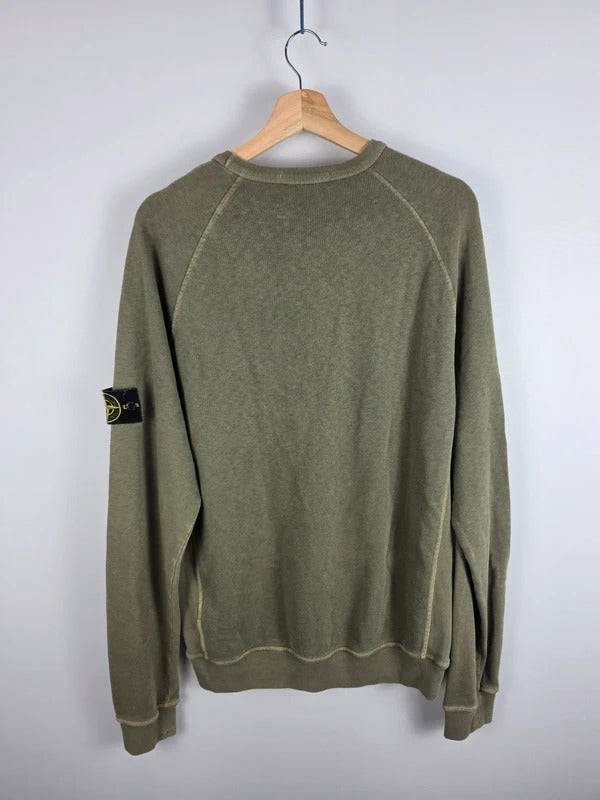 Stone Island Khaki Green Raglan Sweatshirt – Size L