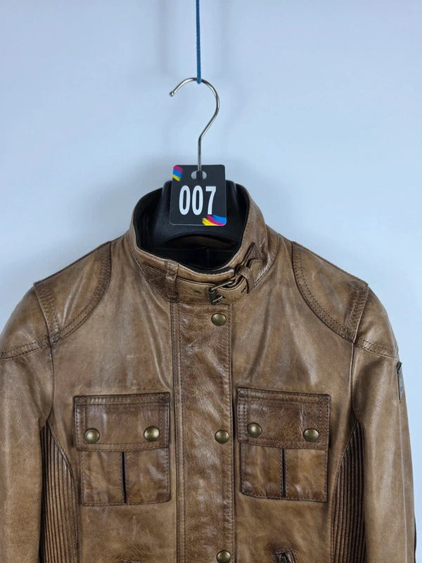 Belstaff Gangster 1969 Waxed Leather Jacket – UK 4 / IT 36