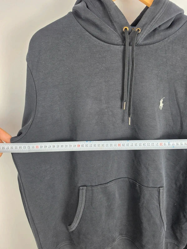 Polo Ralph Lauren Mens Black Hoodie – Size Medium