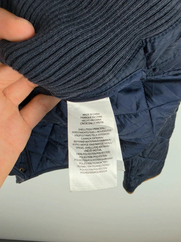 Polo Ralph Lauren Crest Quilted Jacket, Navy – Size L