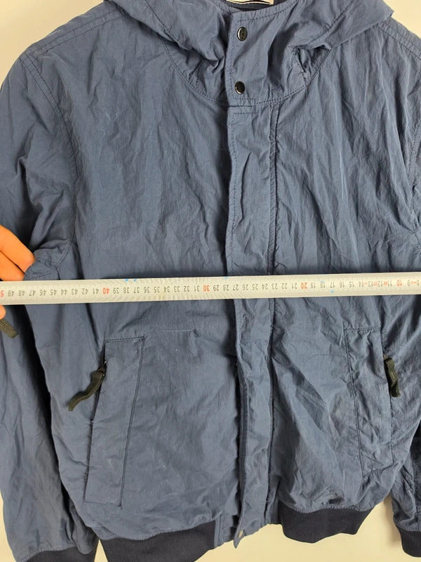 Stone Island Junior Navy Nylon Hooded Bomber Jacket – Age 14 / XS Adult