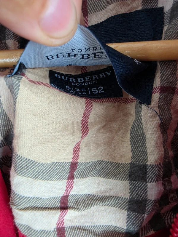 Burberry London Red Harrington Jacket – Size 52 XL