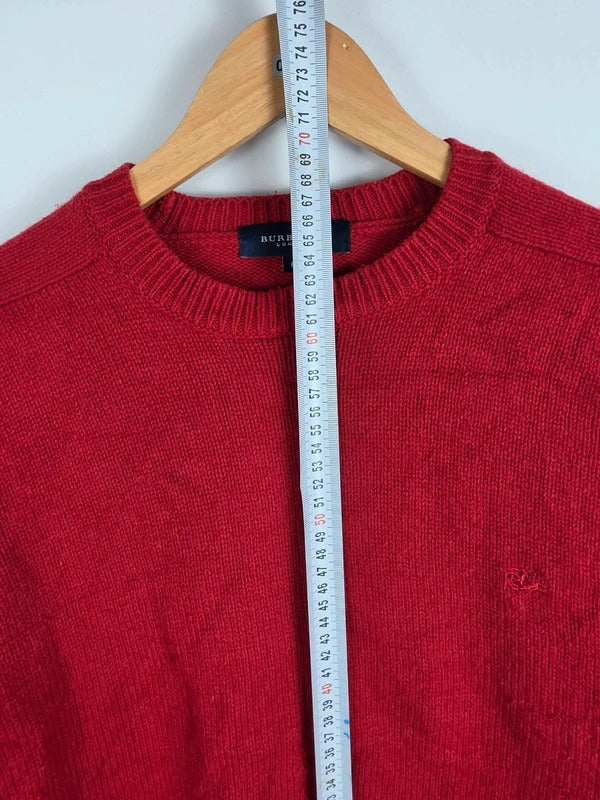 Burberry London Red Wool Crewneck Jumper – Size 6