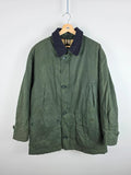 Vintage Burberrys Green Field Jacket Nova Check Lining – Size 50 XL