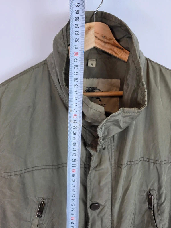 Burberry London Embroidered Prorsum Knight Field Jacket Olive Green - Size M