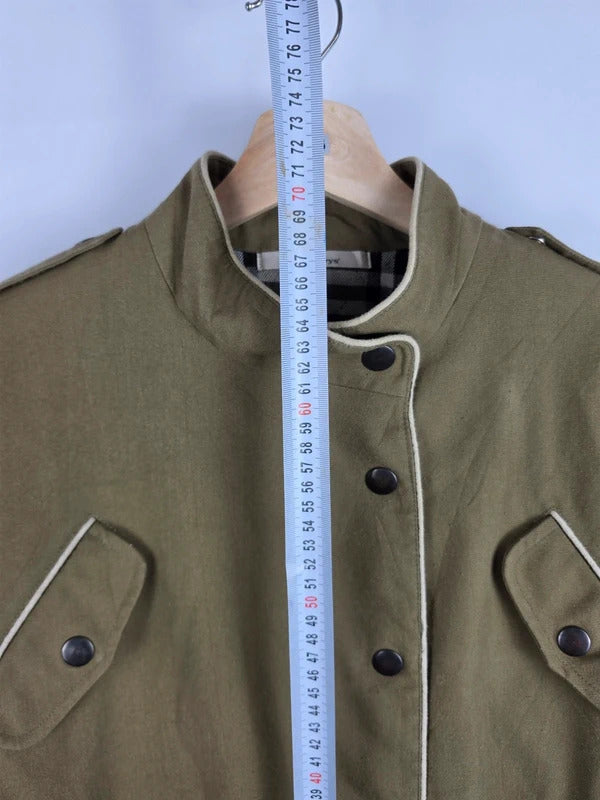 Vintage Burberrys Olive Military Field Jacket – Size M