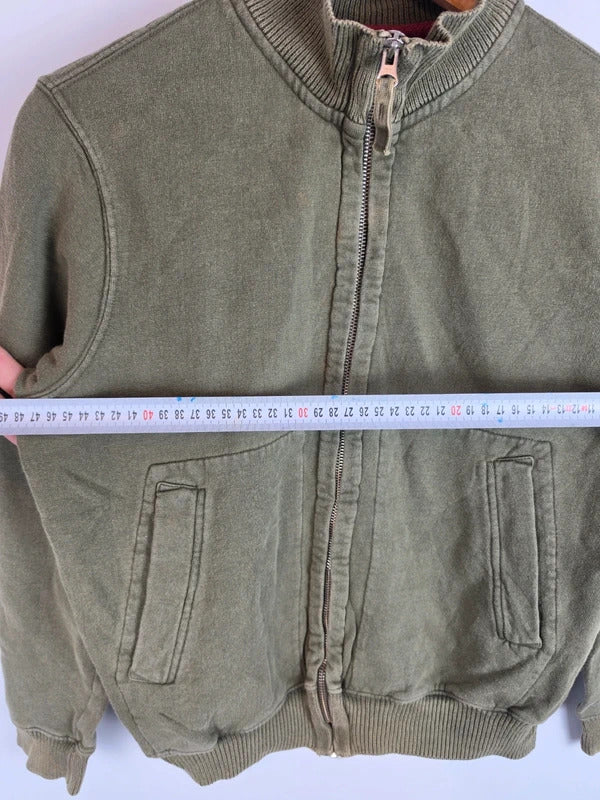 Vintage C.P. Company Heavy Cotton Full Zip Sweatshirt Green - Size 12 Yrs