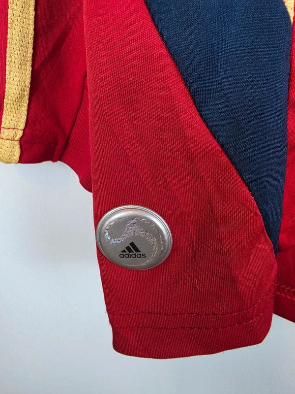 Vintage Spain 2008 Long Sleeve Home Shirt - #10 Fabregas - Size M