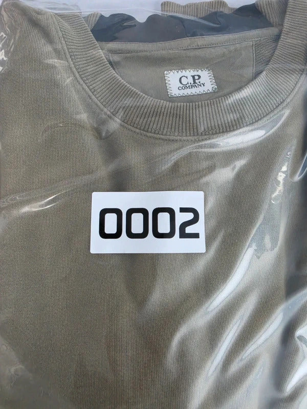 C.P. Company Khaki Lens Sleeve Crew Neck Sweatshirt – Size L