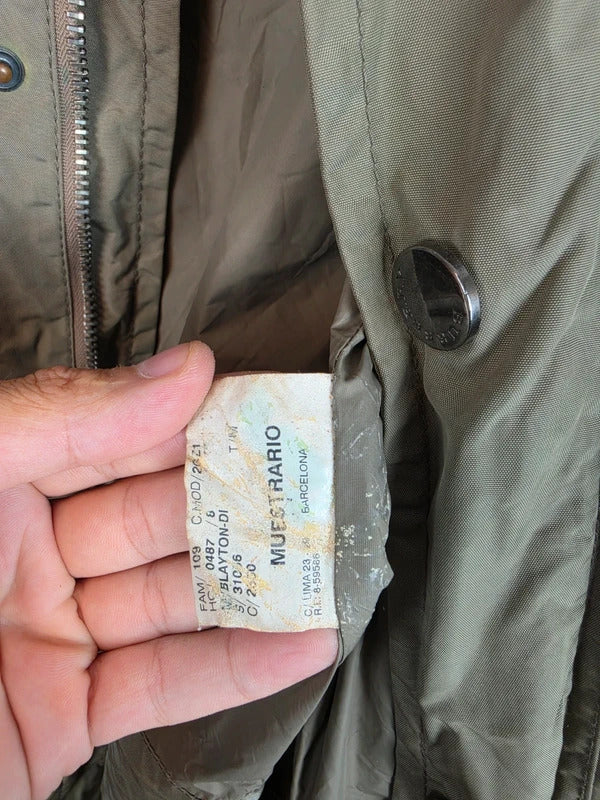 Burberry London Embroidered Prorsum Knight Field Jacket Olive Green - Size M