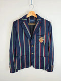 Polo Ralph Lauren Regatta Stripe Crest Wool Blend Blazer - Size 8