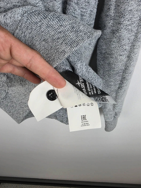 Stone Island Grey Marl Lightweight Knit Jumper Sweater Large SS18