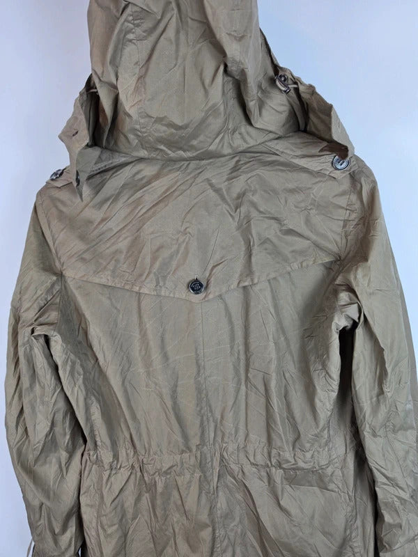 Burberry London Lightweight Fishtail Parka Coat Nova Check - UK 8