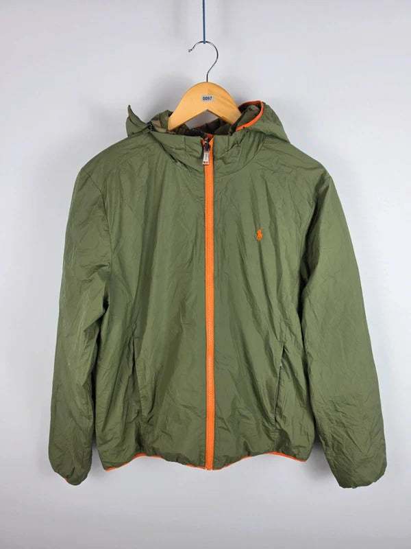 Polo Ralph Lauren Reversible Puffer Jacket – Camo / Olive – Size S