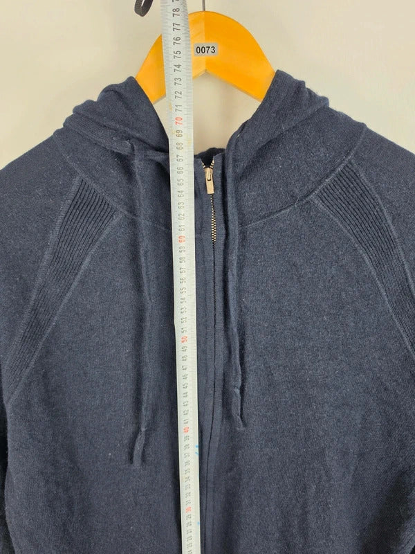 C.P. Company Navy Wool Knit Full-Zip Hoodie – Size 52 (L)