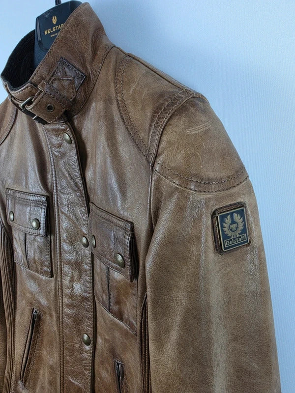 Belstaff Gangster 1969 Waxed Leather Jacket – UK 4 / IT 36