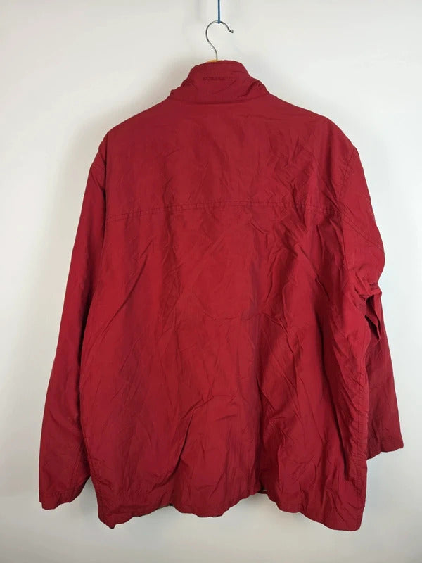 Vintage Burberry London Nova Check Lined Field Jacket Red Size XL