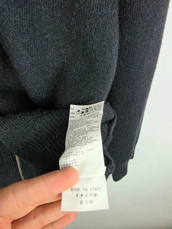 Vintage C.P. Company AW08 Alpaca Blend Full-Zip Knit Jacket, Dark Navy – Size 50 (L)