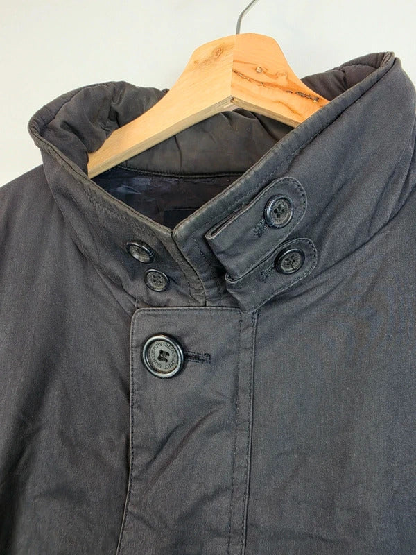 Vintage Burberry Nova Check Lined Field Jacket Coat Dark Grey / Black - Size 5 (XL)