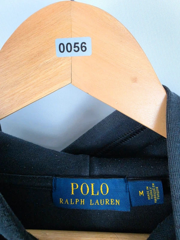 Polo Ralph Lauren Mens Black Hoodie – Size Medium