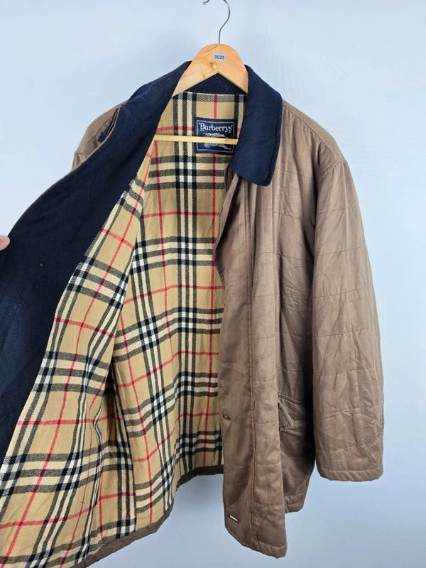 Vintage Burberrys Brown Quilted Jacket – Size 52 / XL