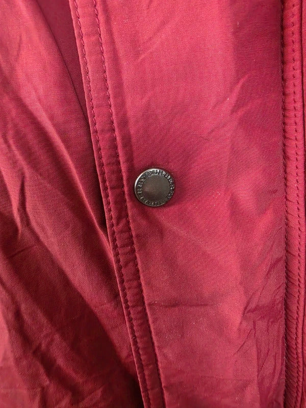 Vintage Burberry London Nova Check Lined Field Jacket Red Size XL