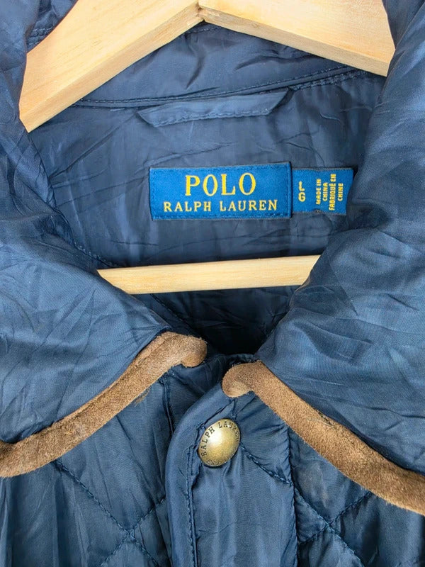 Polo Ralph Lauren Crest Quilted Jacket, Navy – Size L