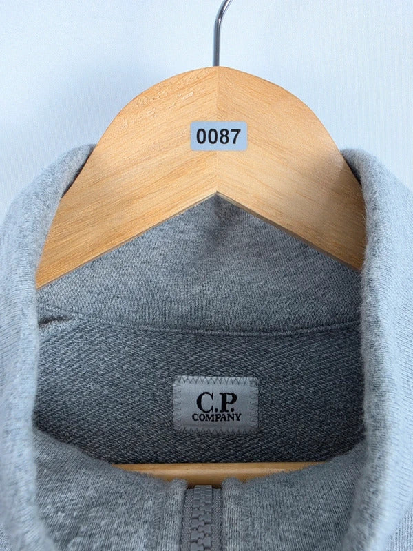 C.P. Company Grey Quarter-Zip Sweatshirt – Size M