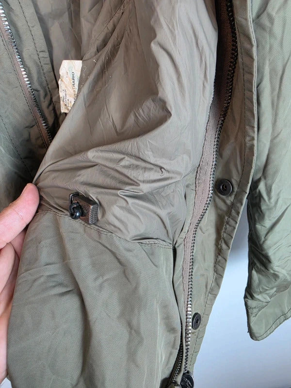 Burberry London Embroidered Prorsum Knight Field Jacket Olive Green - Size M