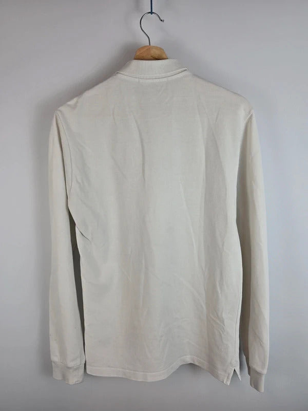 Stone Island Long Sleeve Polo Shirt Off White - Size S ART 66152CC15