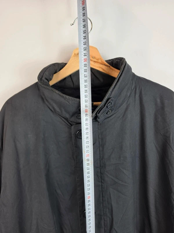 Vintage Burberry Nova Check Lined Field Jacket Coat Dark Grey / Black - Size 5 (XL)