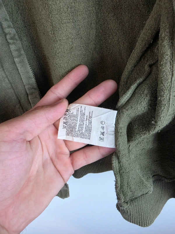 Vintage C.P. Company Heavy Cotton Full Zip Sweatshirt Green - Size 12 Yrs