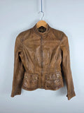 Belstaff Naima Brown Leather Jacket – Size IT 40