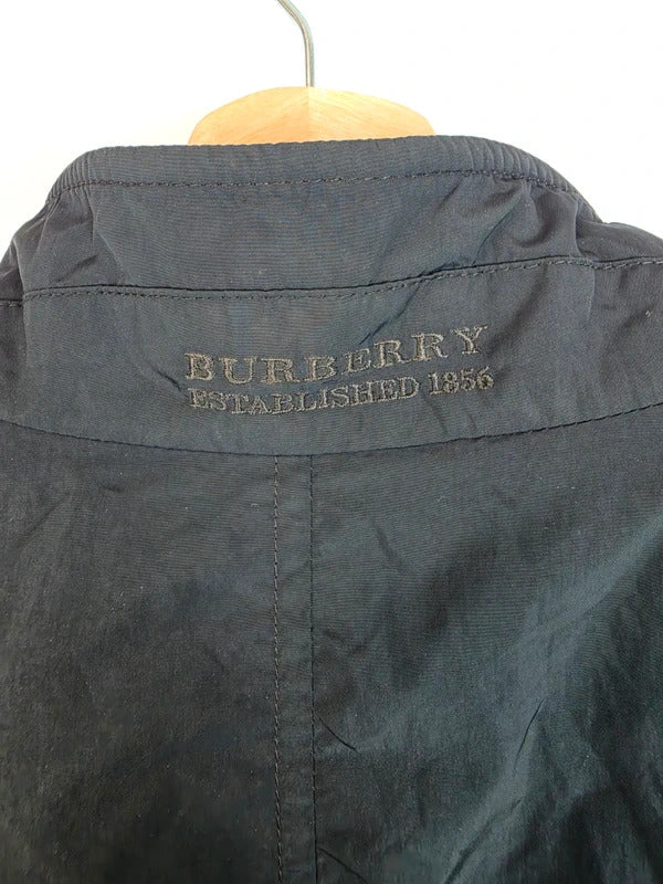 Vintage Burberry London Field Jacket Nova Check Lined Utility Coat Black Size L