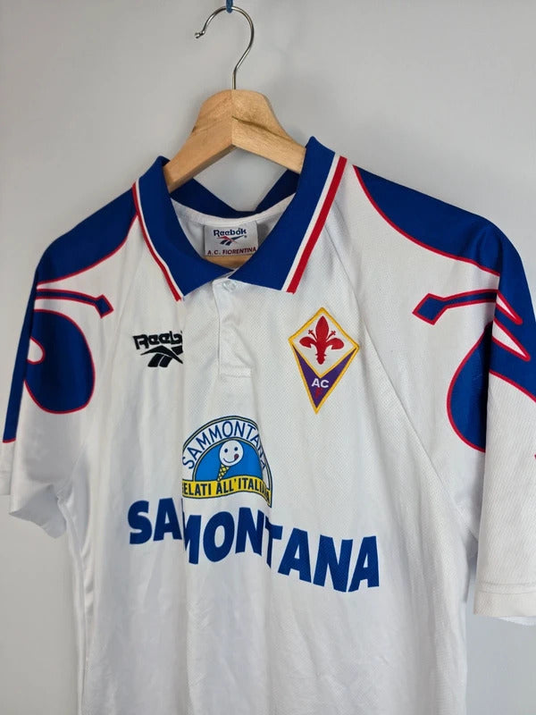Vintage Fiorentina 1995/97 Away Football Shirt - Size M, Reebok Sammontana