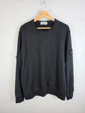 Stone Island Garment Dyed Black Jumper Sweatshirt - Mens XL
