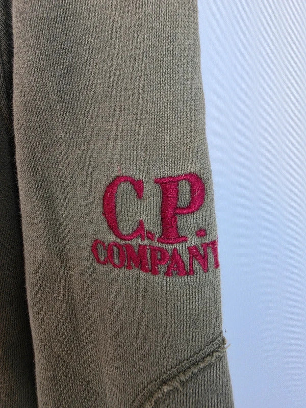 Vintage C.P. Company Heavy Cotton Full Zip Sweatshirt Green - Size 12 Yrs