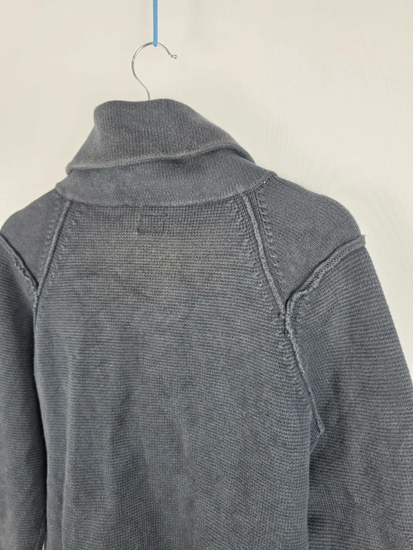 C.P. Company AW12 Heavy Knit Cardigan Shawl Collar Charcoal Gray Size 50 M