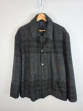 Burberry London Vintage Wool Jacket Grey Shadow Nova Check Size 8 - Large