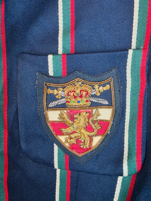 Polo Ralph Lauren Regatta Stripe Crest Wool Blend Blazer - Size 8