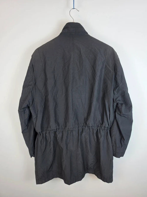 Burberry London Charcoal Black Field Jacket Coat Nova Check - Men's 54